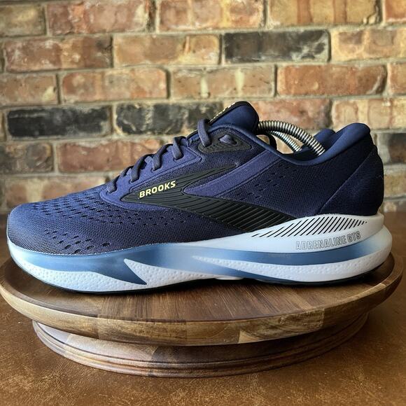 Brooks Adrenaline GTS 24 Supportive Mens 10.5 2E Blue Running Shoes Sneakers